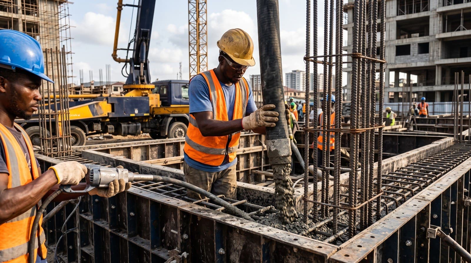 Reinforced concrete works