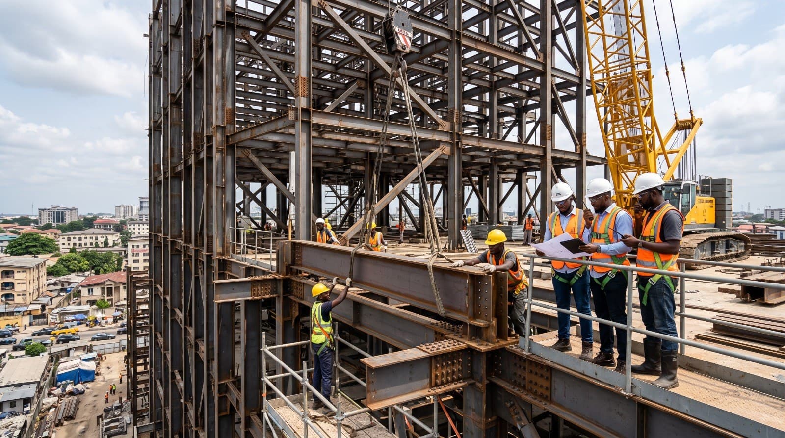 Structural steel installation