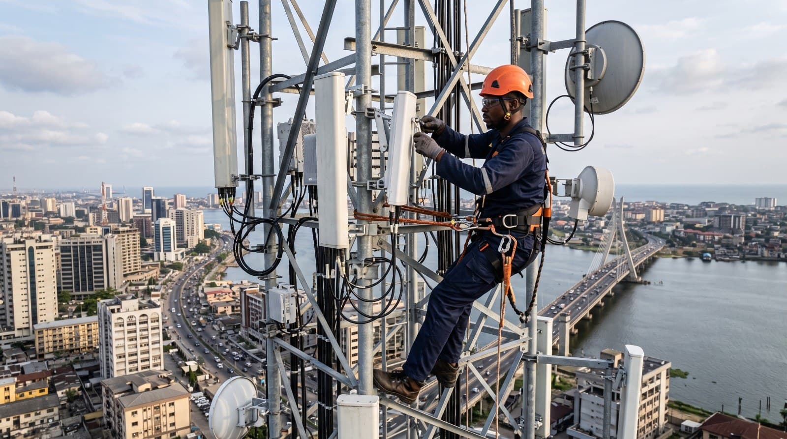 Tower equipment installation