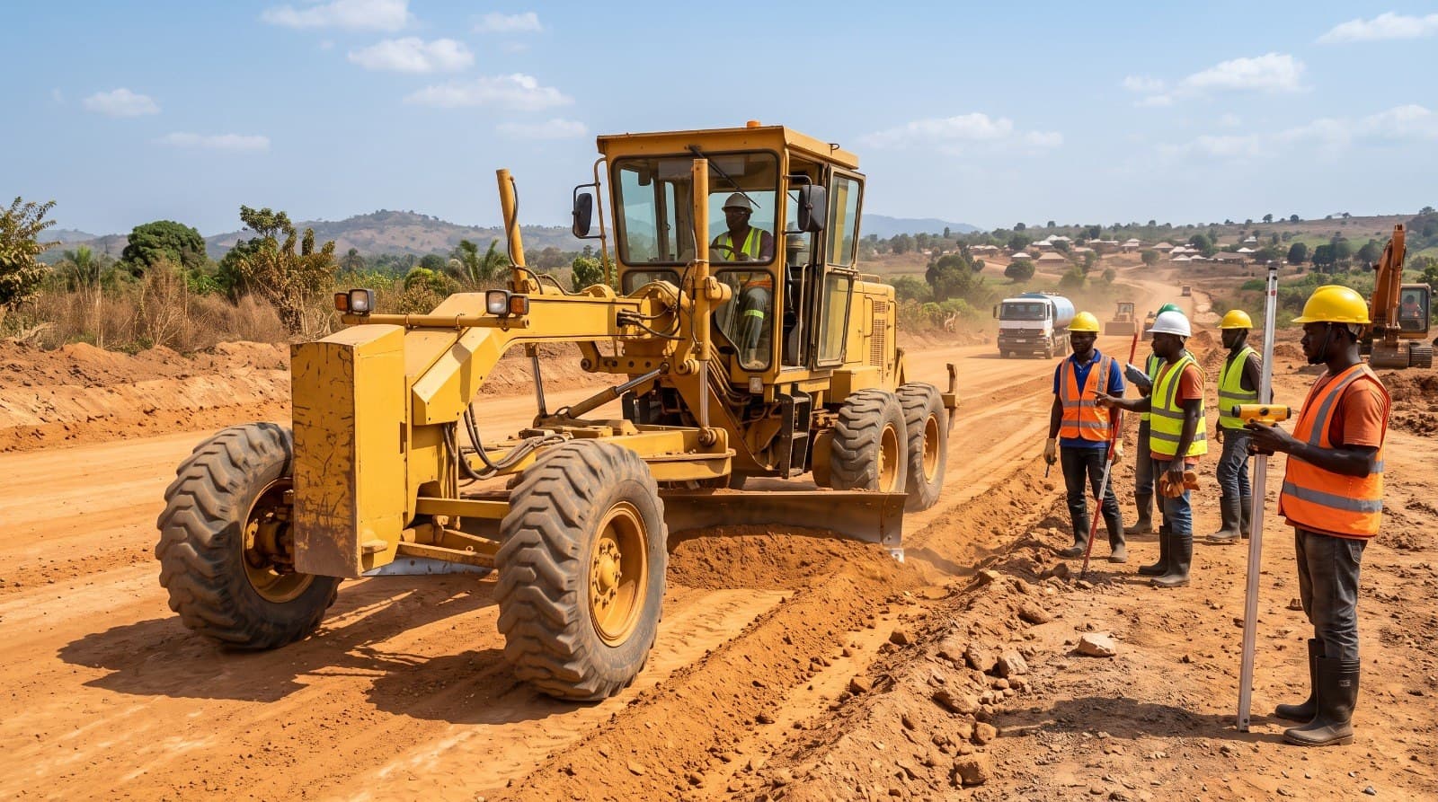 Road grading equipment
