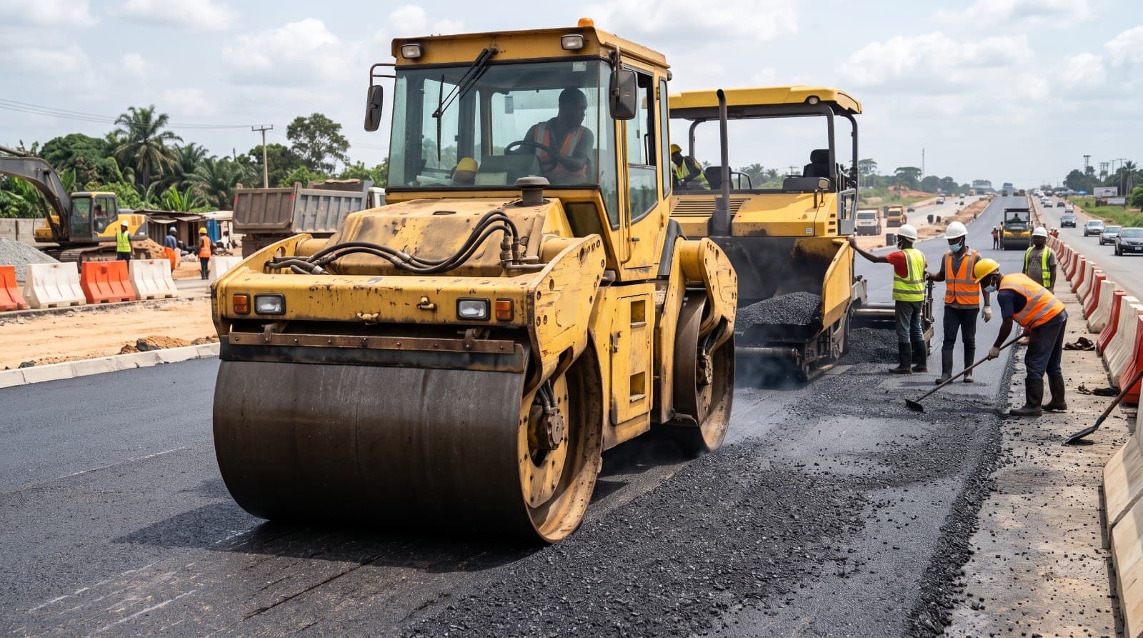 Road compaction equipment